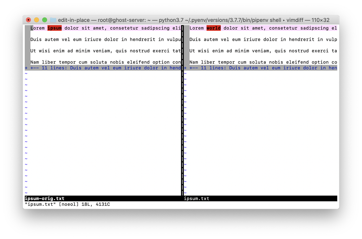 Yes, You Can Edit a File In-Place