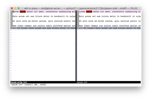 Yes, You Can Edit a File In-Place